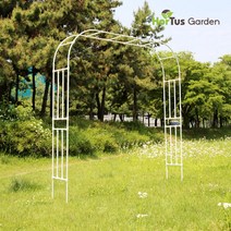 호르투스가든 베이직 가든아치 2.4m x 2.4m 장미아치 정원아치 GM2, 화이트