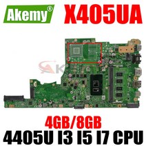 X405UA 메인 4405U I3 I5 I7 CPU 4GB 8GB RAM ASUS Laotop 마더 보드, 07 I7-7500U 8GB