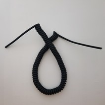 우레탄 스프링코드선 0.3SQ x 5C 5M 말린길이 약69cm 무광, 1개