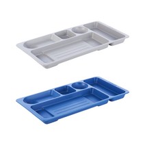 시스맥스 펜접시 펜정리 데스크 정리 124mmx260mm, 블루