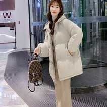 여성 패딩 겨울 라이트 남여공용 루즈핏 경량