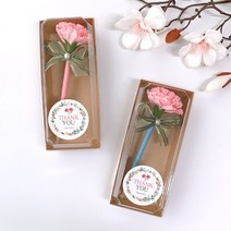 핑크캔디 카네이션 1+1 비누꽃볼펜 (케이스포함)