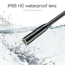 내시경카메라 배관내시경카메라차량용 P10 1080P HD 내시경 카메라 2.8 "IPS 디지털 배관 검사 하수, 01 3.9mm Lens Diameter, 01 2m
