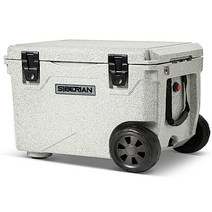 초장시간 보냉 [미국의 헌터도 애용하고 있다] 시베리안 쿨러 박스(SIBERIAN COOLERS) 휠 부착 대형 보냉력 아웃도어 캠프 (70.9L)