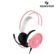 가성비 GEEKSTAR GH100 핑크 스테레오 게이밍 헤드셋 DB+ 1835EA, 본상품선택
