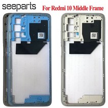 샤오미 레드미 10 중간 프레임 후면 베젤 플레이트 섀시 하우징 교체 부품, Black