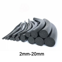 블랙 EPDM 고무 폼 씰링 스트립 캐비닛 어 씰용 라운드 스폰지 코드 바 23456789023456820mm, 05 Dia 4mm_03 3 Meters