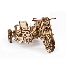 유기어스 3D 목재 퍼즐 우든시티, 3D목재퍼즐 유기어스 스크램블러 (Scrambler Sidecar), 308조각p
