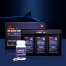 [TV홈쇼핑정품 인포벨]BNS 상어연골 콘드로이친 1200 60정 180정 미국산 1200mg 연골 뼈건강, 2세트(6통)