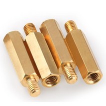 M2.5 황동 육각 서페이서 지지대볼트 서포트 볼트 지지대 PCB 보드 고정 기둥 스터드 나사, 10mm (30개)