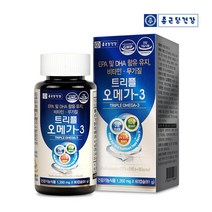 종근당건강 트리플 오메가3 60정 / DHA 비타민 무기질 H, 1개