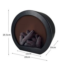 불멍난로 가정용불멍 미니벽난로 인테리어난로 실내벽난로 led 벽 조명 시뮬레이션 불꽃 랜턴 램프 크리스마스 분위기 불꽃없는 램프 홈 안뜰 장식 야간 조명, D 스타일
