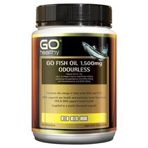 (호주/뉴질랜드) 고헬시 냄새없는 오메가3 피쉬오일 1500mg 420 캡슐 GO Healthy Fish Oil 1500mg Odourless 420 Capsules