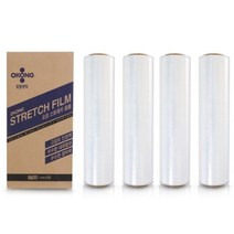 오공 공업용랩 스트레치 필름 랩핑지 12 15 18 20mic 350m 4롤 BOX, 18mic X 500 X 350M, 1개