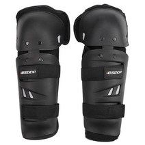 리빙그레이 오토바이 무릎보호대 바이크 보호대 스포츠 보호장비, 1세트, black