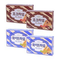 크라운 쵸코하임 142g x 2p + 화이트하임 142g x 2p 세트, 2세트