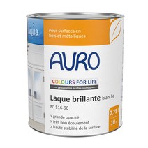 AURO 아우로 516-90 백색 흰색 유광 래커 페인트 375ml