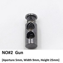 금속 스토퍼 스프링 토글 걸쇠 1 개 스톱 드로스트링 로프 코드 잠금 끈 수하물 의류 배낭 텐트, NO.2-Gun