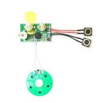 장난감 기프트 카드 DIY 용 버튼 배터리 음성 녹음 인사말 카드 칩 모듈, 5