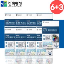 한미 노화 황반색소 눈 면역 루테인 지아잔틴 약9개월분