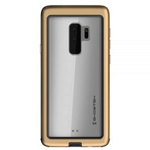 G호스트 Hostek Atomic Slim Galaxy S9 Plus Clear Case with Space Metal Bumper Super Tough Shockproof Hea