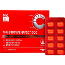 면역 케어 비타민C 1000/ 200일분 일동 마이니 비타민씨 영양제 항산화 아연 B군