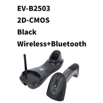 무선필름스캐너 사진 바코드 디지털스캔 EVAWGIB-3 인 1 휴대용 1D 2D QR 리더 BT 2.4G 슈퍼마켓 용 USB 유선 연결, 07 2D-Bluetooth(Black), 07 2D-Bluetooth(Black)