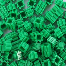 mytoys 디폼블럭 8mm 1000개 대용량 리필팩 33색상 도안집 증정, #1000개 3.초록색