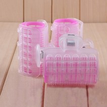 집게 헤어 롤 펌 정수리 파마 열선 앞머리 여신머리 미용실 머리손질 엣지 대형그린 벨크로 셀프 웨이브 돌돌말아 고정 드라이열 볼륨업 머리뽕 구르프