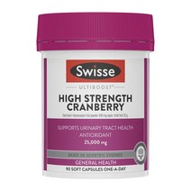 스위스 울티부스트 하이 스트렝스 크랜베리 제네랄 헬스 소프트 캡슐, 90개입, 1개