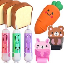 전동지우개 먹지마 당근 아이스크림 뽑기 지우개 다이소 잘지워지는 큰 대왕 랜덤 식빵 음식, 01. 전동지우개, 01-4. 퍼플