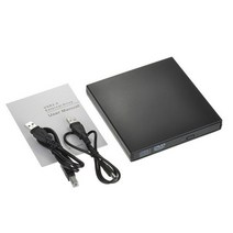비디오플레이어 CD DVD 디브이디 슬림 외부 광학 드라이브 usb 2.0 dvd 콤보, 검은색