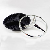 벤츠 그릴 엠블럼 원형 스타 신형 구형 E200 E300 C200 C250, W213 블랙