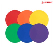 스타 컬러 원마커 실내외 훈련용 논슬립 마커 국내생산 6개입 트레이닝 KC인증, 한세트//EARM401