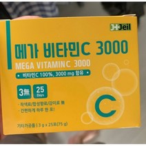 3000mg x 100포 순수 비타민C메가도스 25포 x 4개