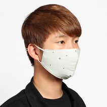 별패턴 3겹 필터 면마스크(그레이) / 입체 순면마스크, 상세 참조