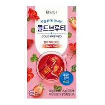 담터 콜드브루티 딸기 히비스커스, 1.5g, 1개, 100개입