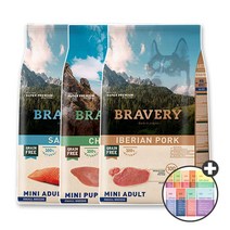 브레이버리 2kg 7kg 독 강아지 사료 치킨 이베리코 돼지 연어 살몬 포크 어덜트 라이트 다이어트, 브레이버리 독 치킨 2kg + 우리집상전 사은품