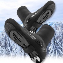[시디와이어] 겨울 자전거 클릿슈즈 커버 보온 및 방풍 효과 도톰한 두께 한겨울용 슈커버, L/XL (265~285mm)