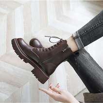 Momolatti 여성용 띠를 매다 가벼운 가죽 미들 옆 지퍼 롱 워커