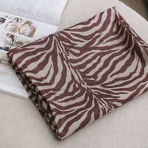 짱패브릭 (2마)다후다안감지-브라운제브라 원단 패브릭#, 2마(고정폭 약 110cm*180cm)