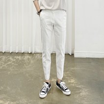 아도르클래식 에버 바이오 워싱 프리미엄 면 스판 9부 밴딩 면바지