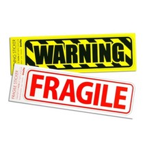 인비토 WARNING-FRAGILE 스티커, 선택:#01 WARNING, 단품