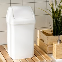 창신리빙 블랑 사각푸쉬 휴지통 12L, 단품