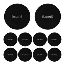 발론스 겔패드 9cm 빅사이즈 10p 차량용 젤패드 핸드폰 거치대 흡착패드, 블랙10p