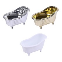 3Pcs 욕조 비누 접시 홀더 빈티지 샤워 욕실 액세서리, Aureate White Argent, 12cmx7cmx5.5cm, PP 폴리프로필렌