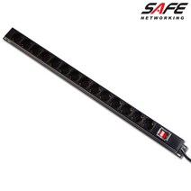 [세이프네트워크] 고용량 멀티탭 PDU 250V [14구/4000W/2M(HPS-14PDU-16A)]