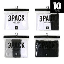 탑텐 (MSB5TS3001) 공용 코튼 베이직 반팔티셔츠 3PACK