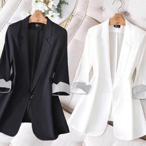 여성/정장/숏자켓/빅사이즈/점퍼/7부/시폰/봄가을