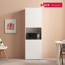 에넥스 [착불] 밀키 주방 수납장(가로550mm/깊이600mm), 1853 mm/오른쪽, 높이:1853 mm / 도어방향:오른쪽